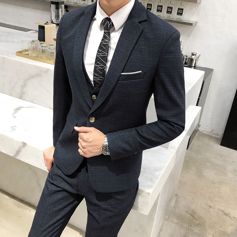 Three-piece dress suit for men