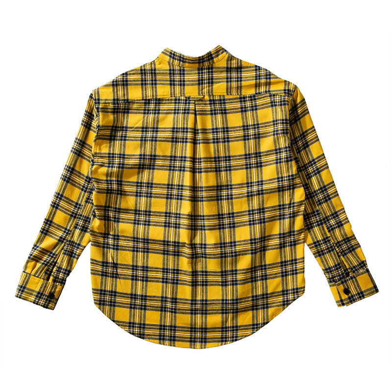 Loose versatile checks shirt