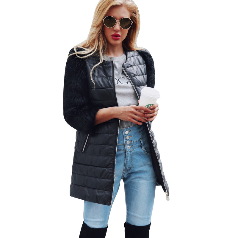 Autumn Winter PU Jacket Women