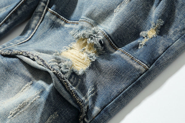 Shredded jeans for men