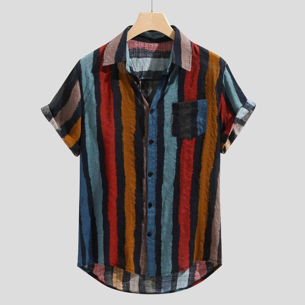 Summer Short Sleeve Shirt Men