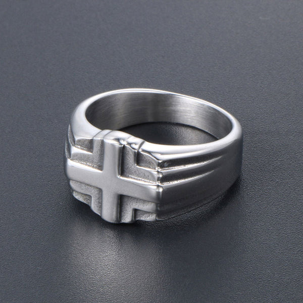 Cross Titanium Ring