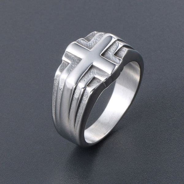 Cross Titanium Ring