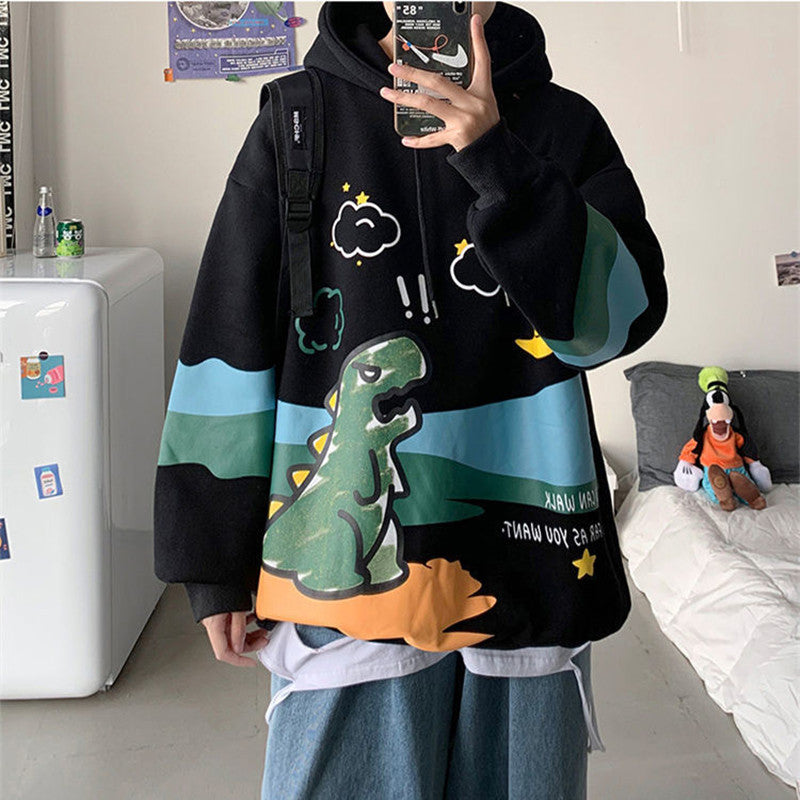 Wild Couple Trendy Brand Hip-hop hooded sweater