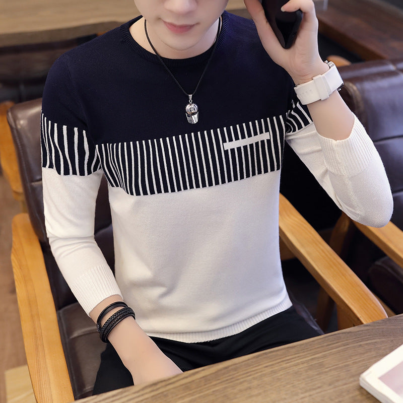 Slim Fit Color Block Sweater