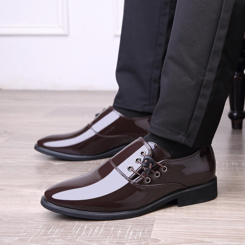 Lace-Up Leather Men Business Casual Shoes