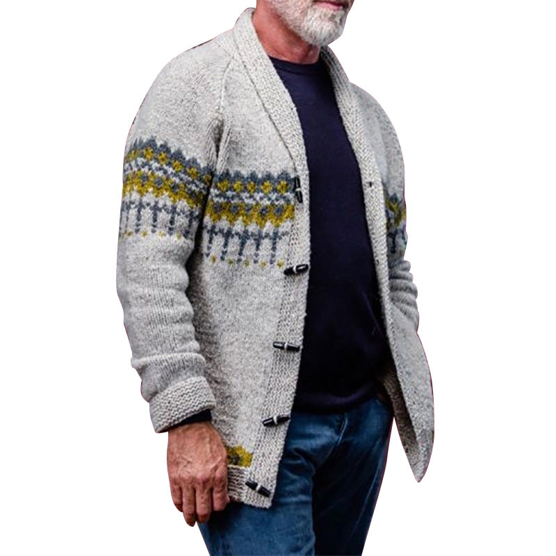 Casual Loose Cardigan Sweater Jacket Man