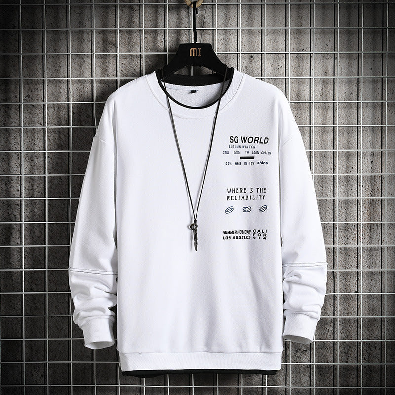 Men's Loose Bottoming sweatshirt