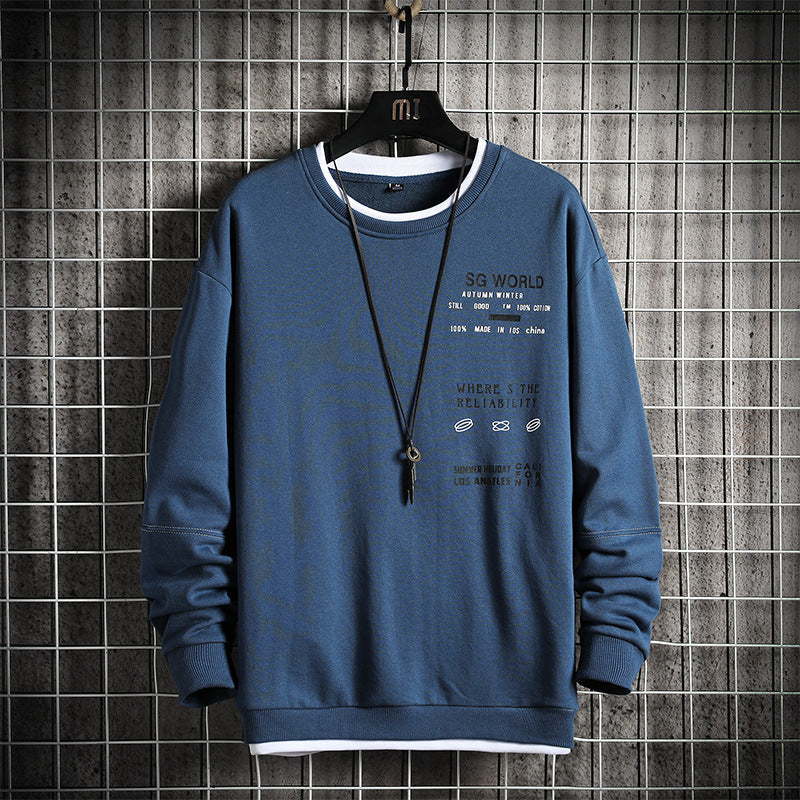 Men's Loose Bottoming sweatshirt