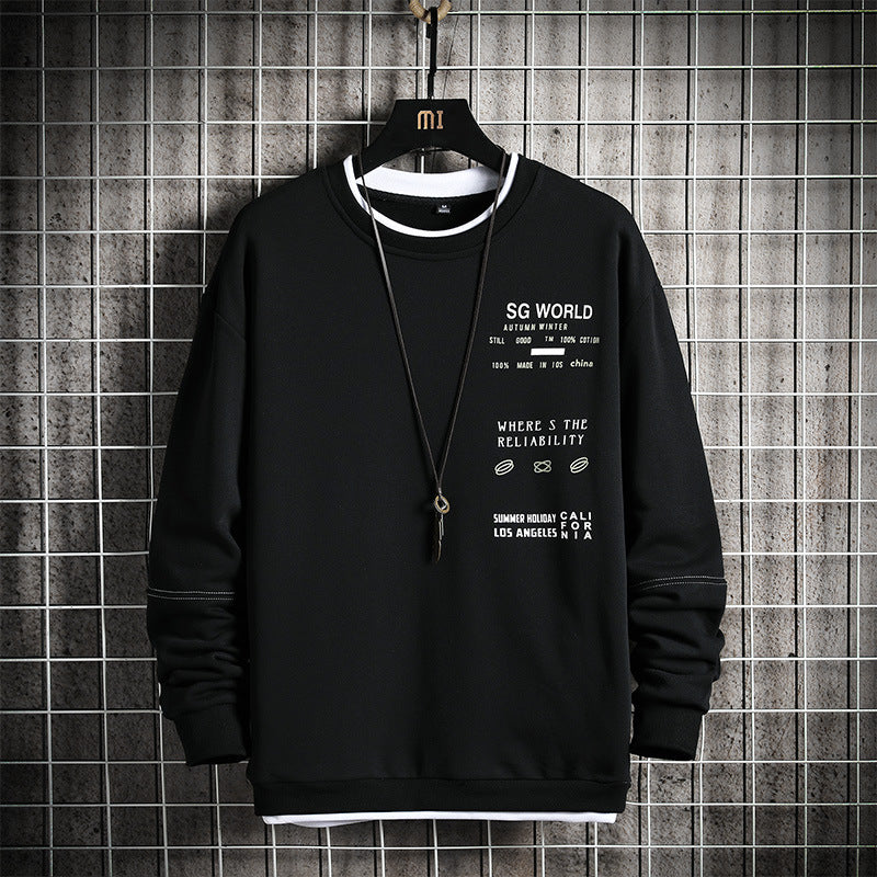 Men's Loose Bottoming sweatshirt