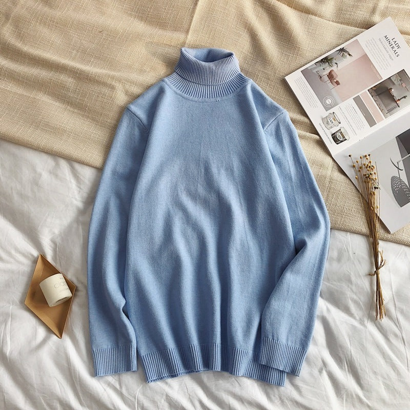 Casual All-Match Long-Sleeved Sweater Round Neck Bottoming Shirt