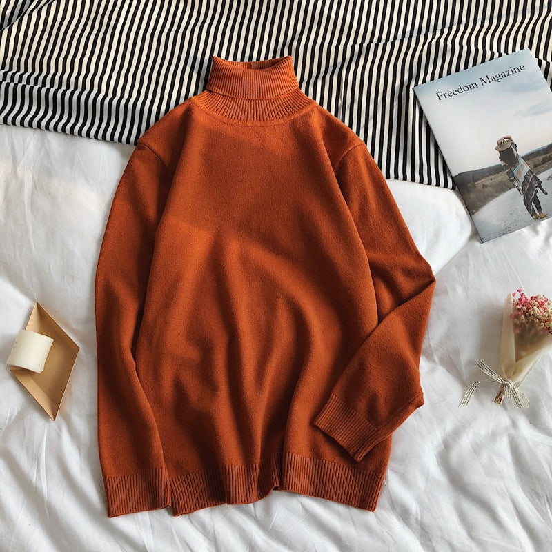 Casual All-Match Long-Sleeved Sweater Round Neck Bottoming Shirt