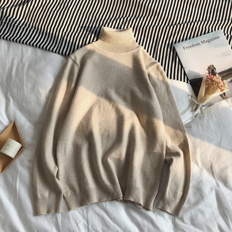 Casual All-Match Long-Sleeved Sweater Round Neck Bottoming Shirt