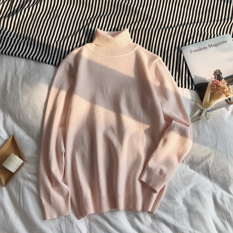 Casual All-Match Long-Sleeved Sweater Round Neck Bottoming Shirt