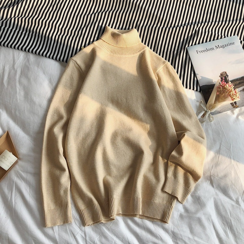 Casual All-Match Long-Sleeved Sweater Round Neck Bottoming Shirt