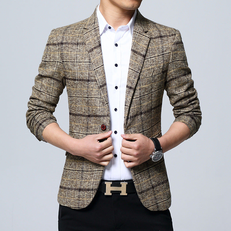 Classic Plaid Hot Style Suit blazer for men