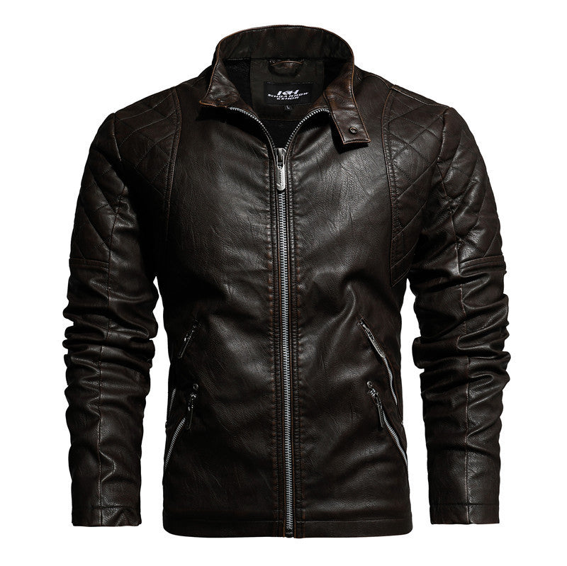 Men Autumn And Winter Leather Jackets