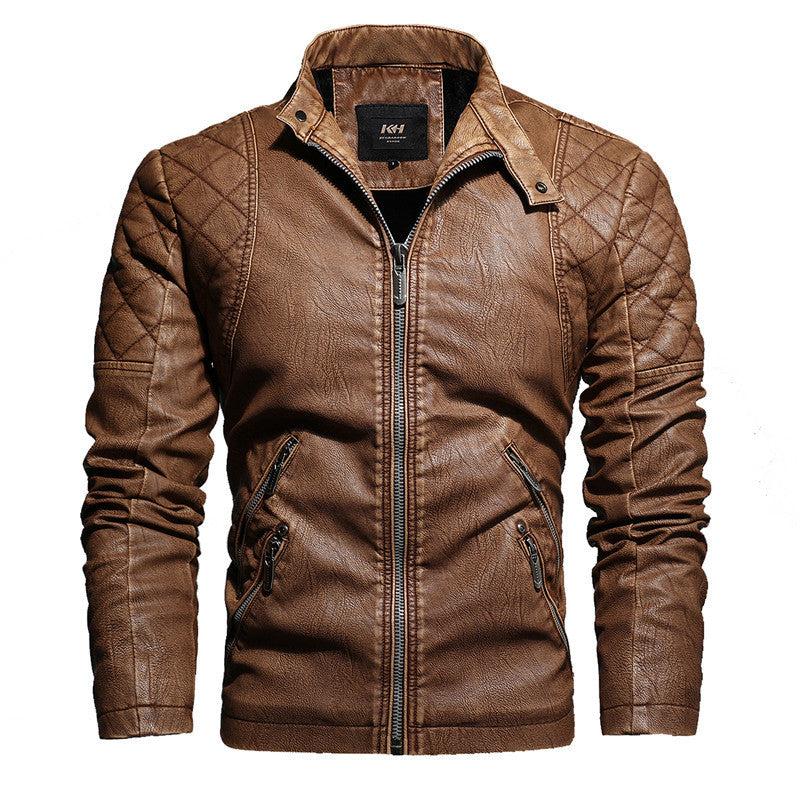 Men Autumn And Winter Leather Jackets