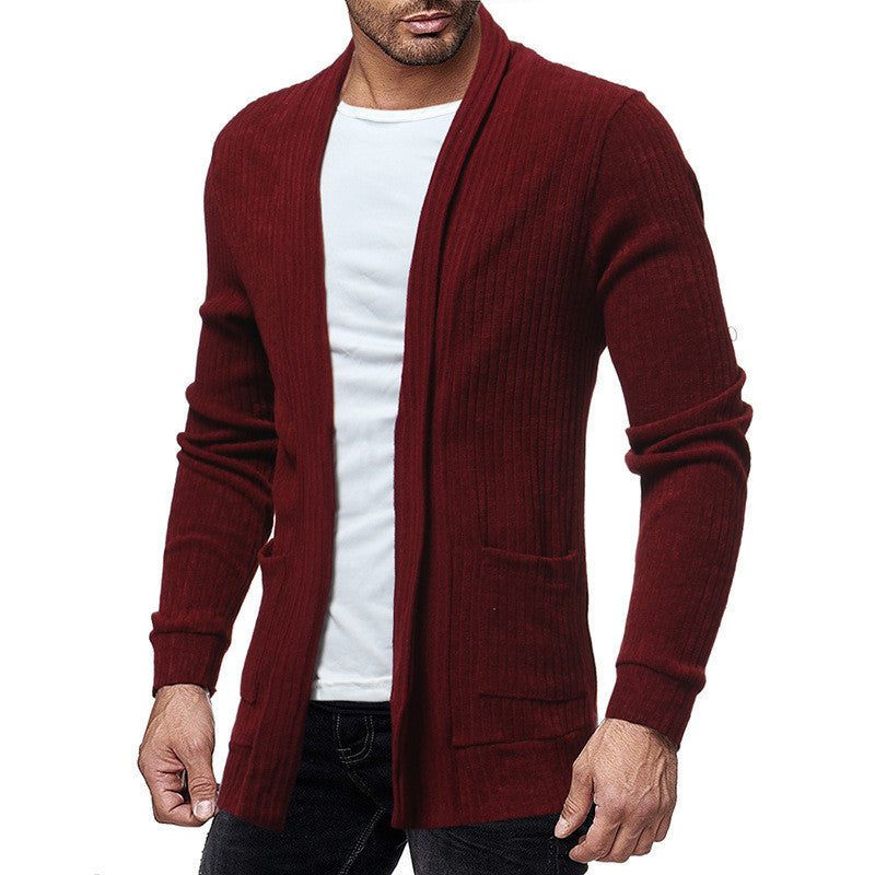 Men's Cardigan Knit Sweater