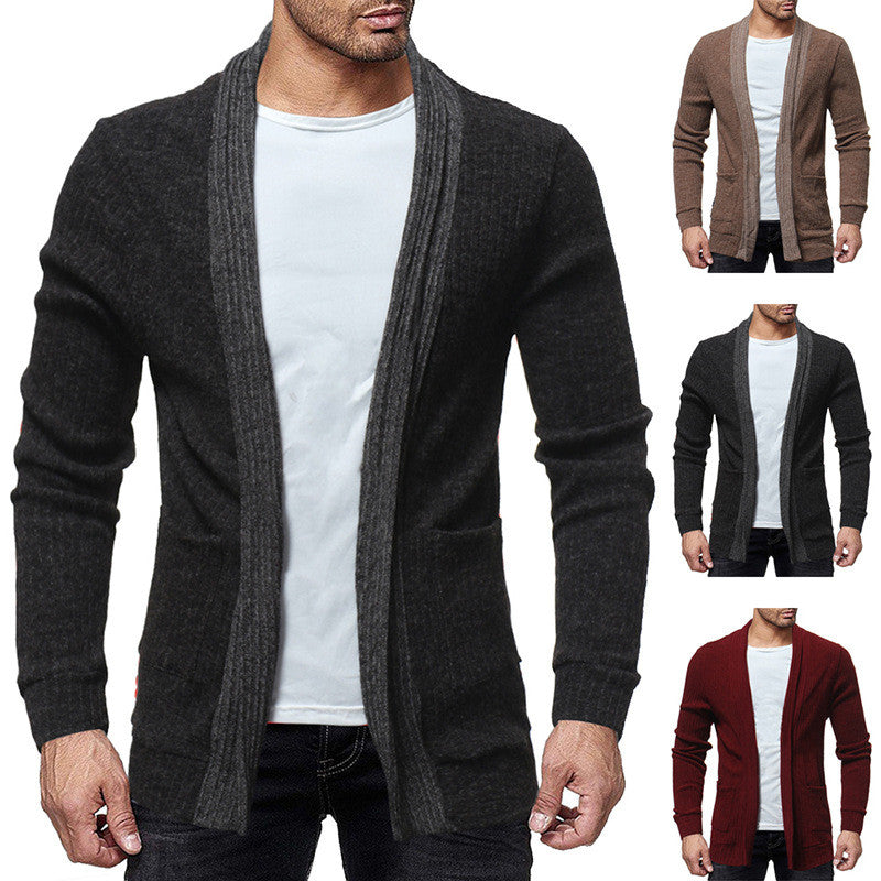 Men's Cardigan Knit Sweater