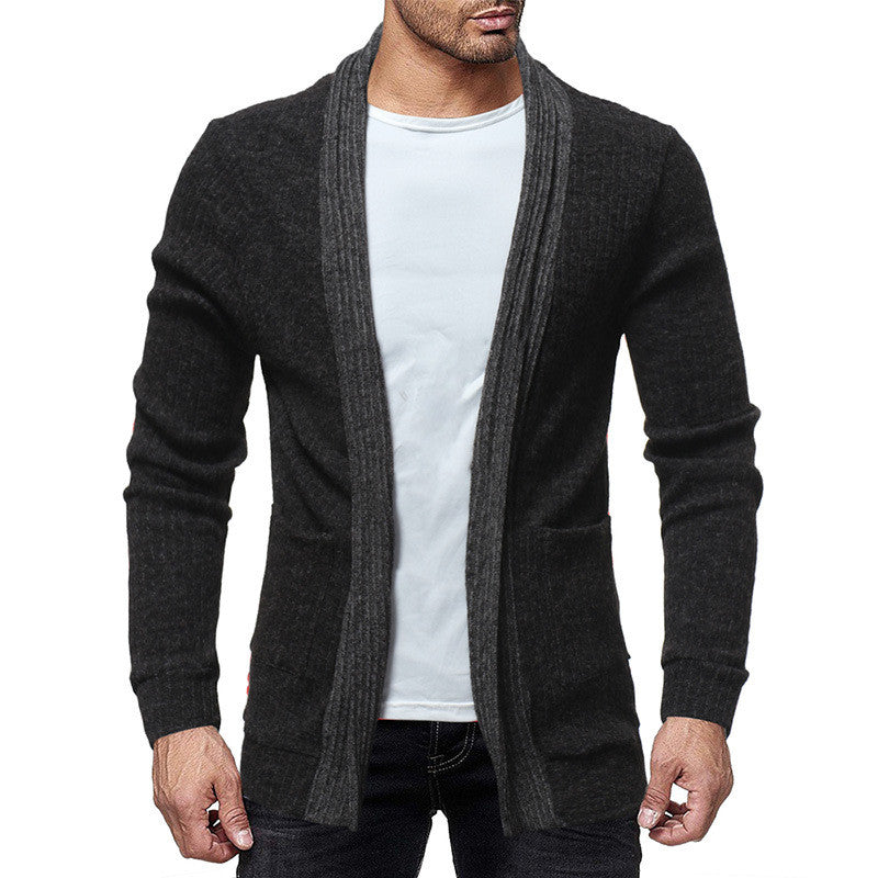 Men's Cardigan Knit Sweater