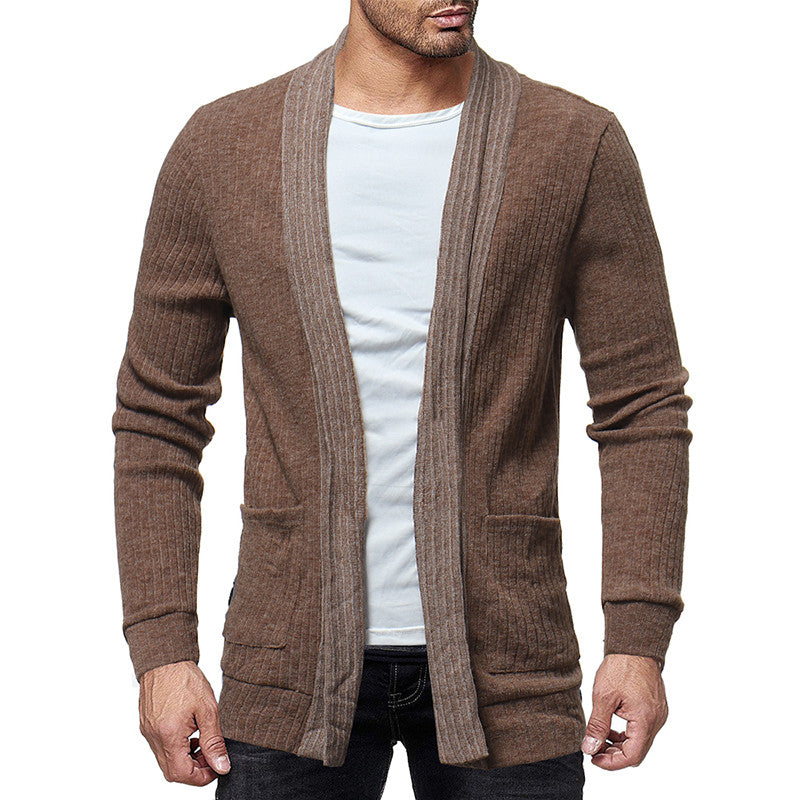 Men's Cardigan Knit Sweater