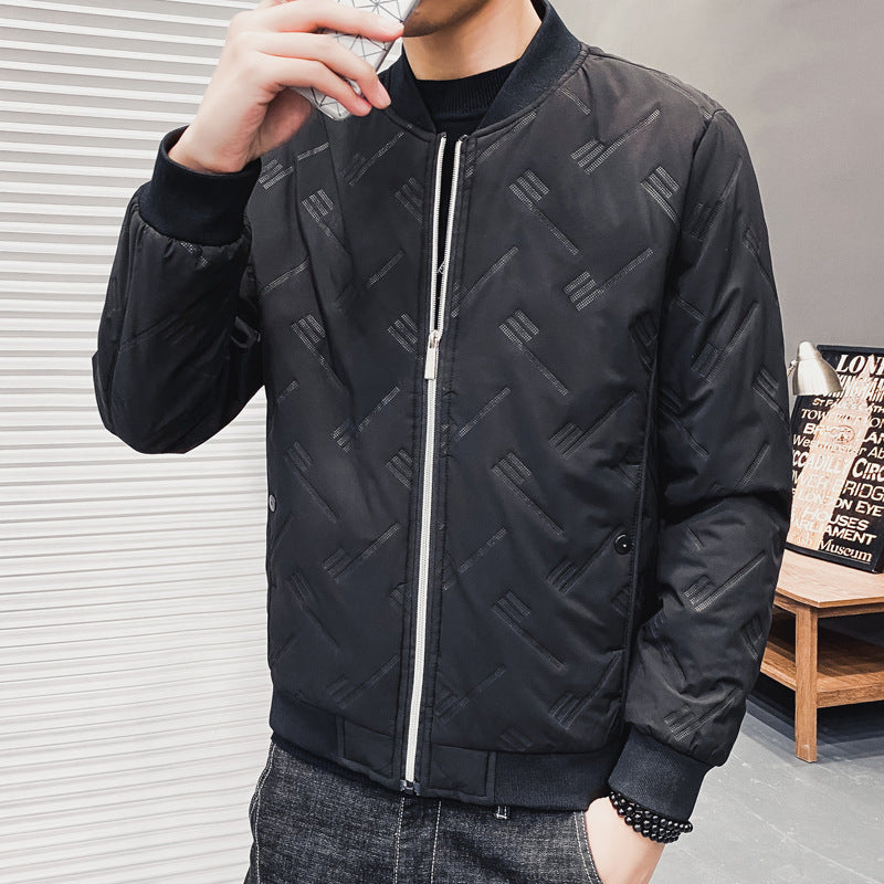 Casual Young And Middle-Aged Thickened Short Cotton jacket Men