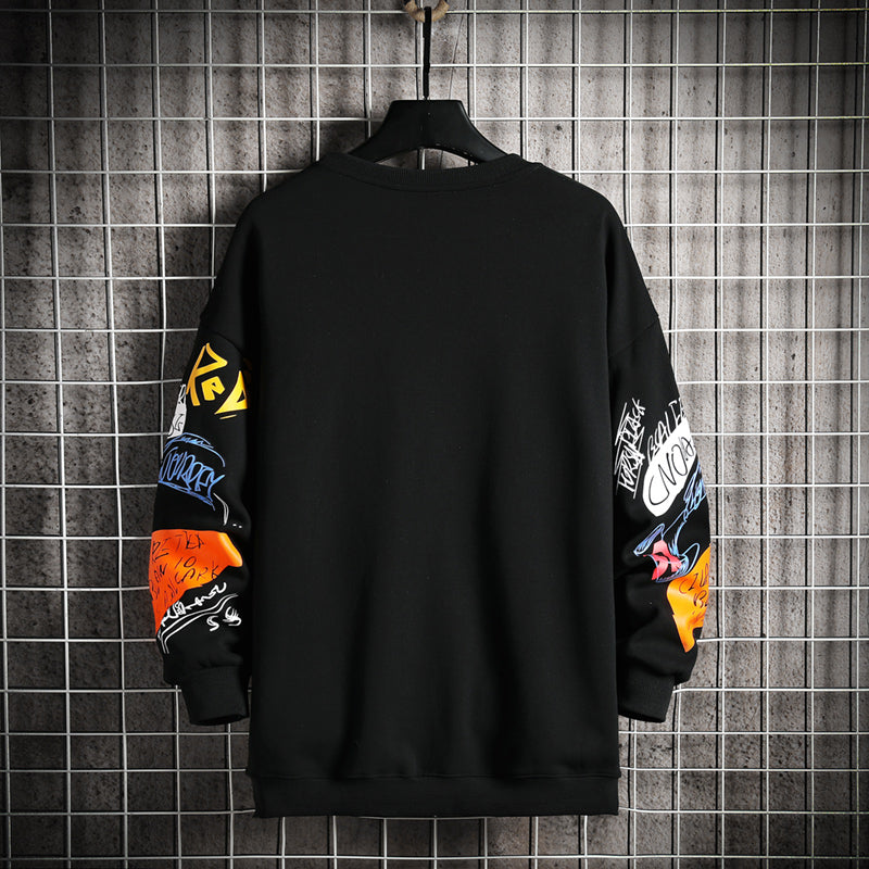 Streetwear Hip Hop Mens Crewneck Sweatshirt