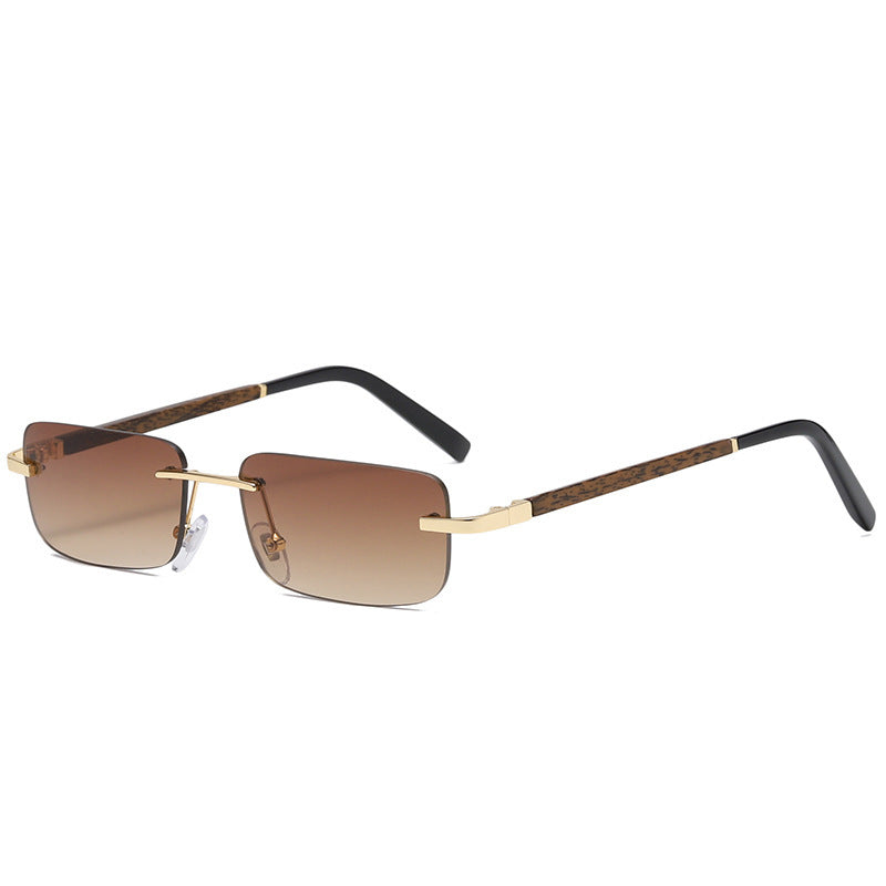 Wood Grain Legs Sunglasses Literary Glasses