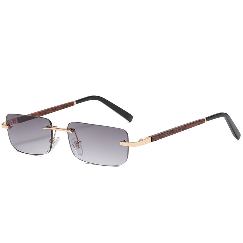 Wood Grain Legs Sunglasses Literary Glasses