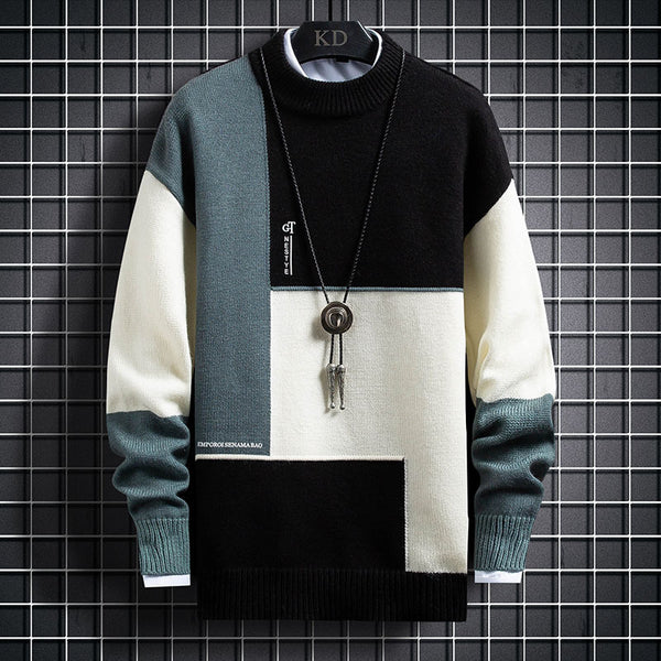 Men's Loose Fitting Knit Sweater