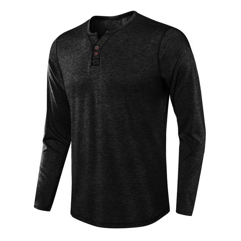 Long-Sleeved Solid Color Base T-Shirt