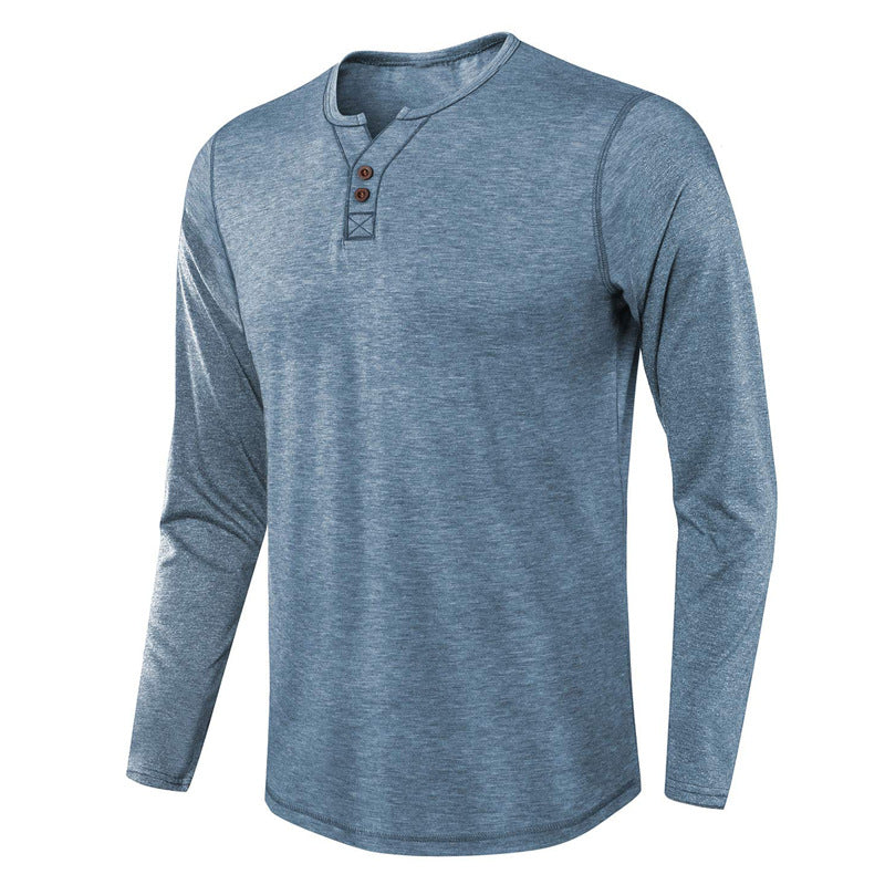 Long-Sleeved Solid Color Base T-Shirt