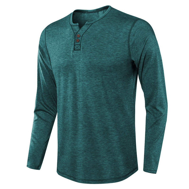 Long-Sleeved Solid Color Base T-Shirt