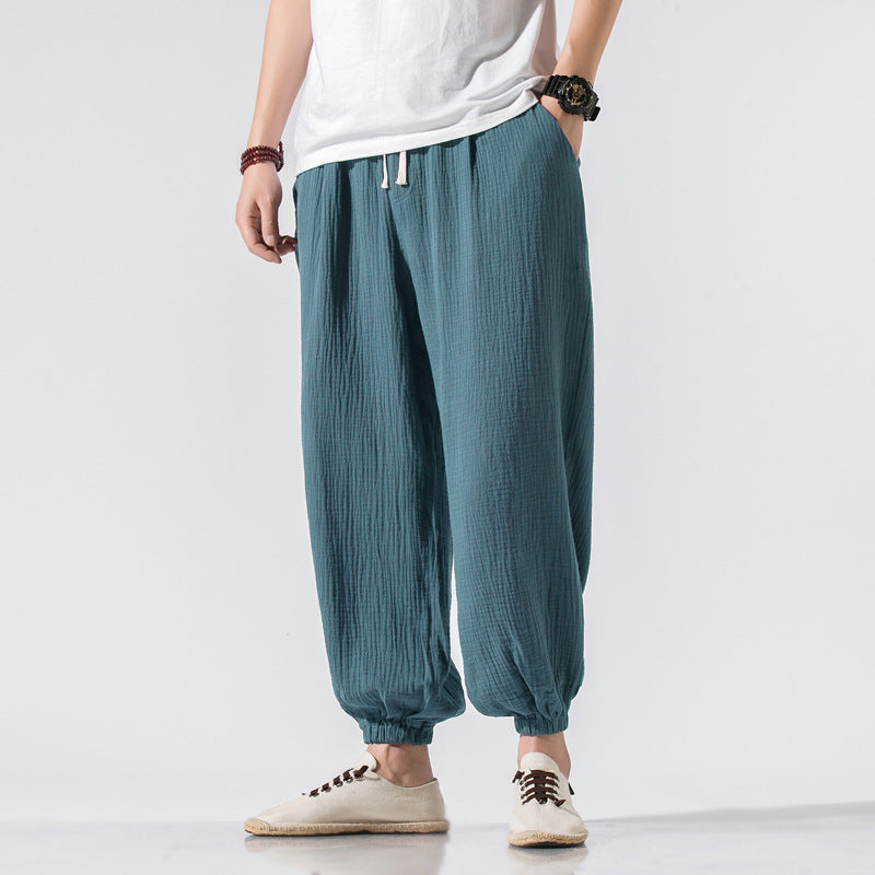 Casual Harem Pants Wide Leg Pants Men