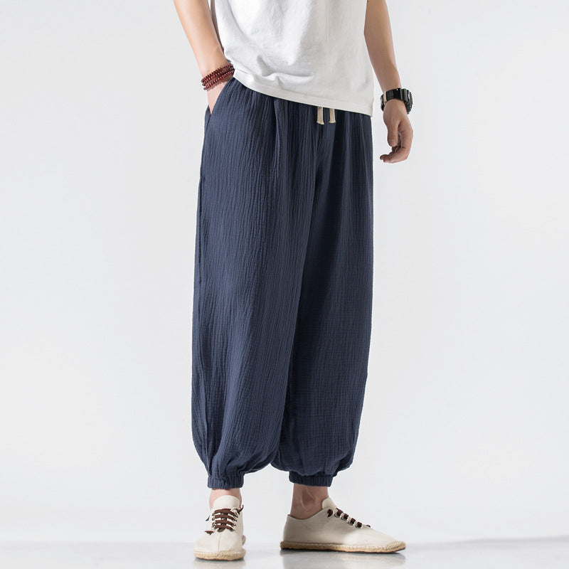 Casual Harem Pants Wide Leg Pants Men