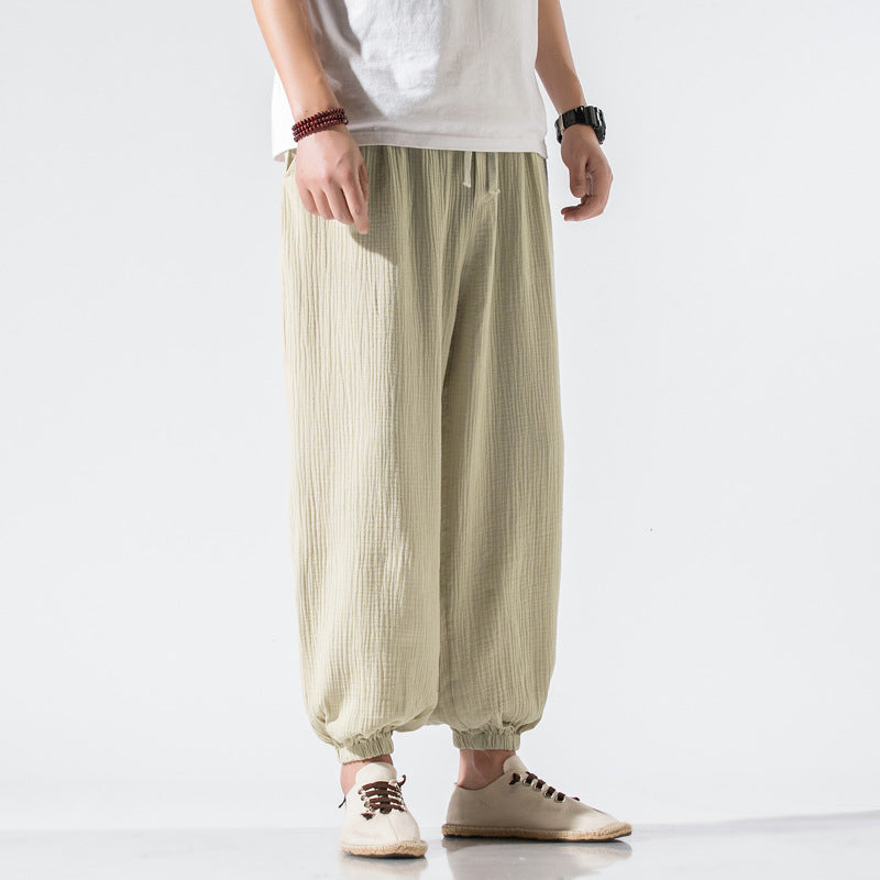 Casual Harem Pants Wide Leg Pants Men