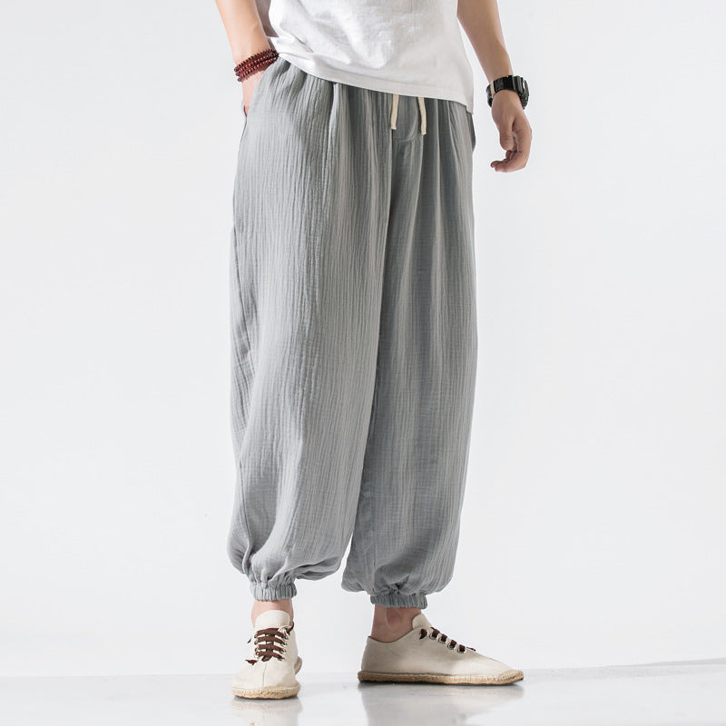 Casual Harem Pants Wide Leg Pants Men