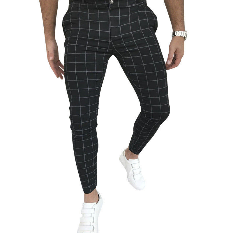 checks Casual trousers