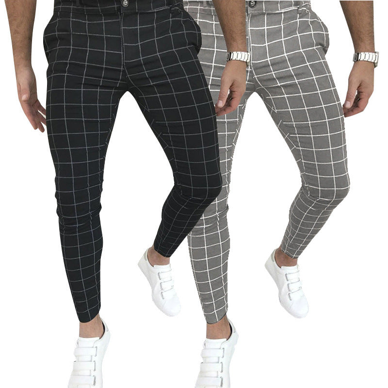 checks Casual trousers