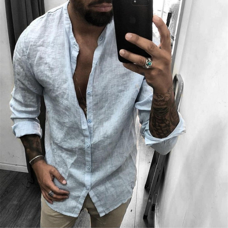 \Breathable Casual Linen Shirt for men