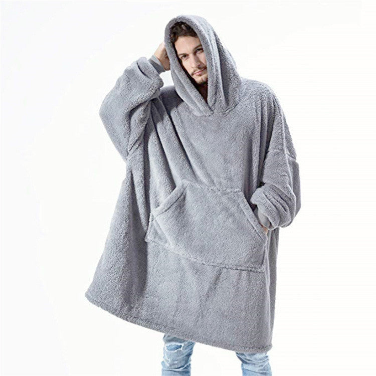 Comfortable Loose Double-Sided Fleece Thicker hoodie