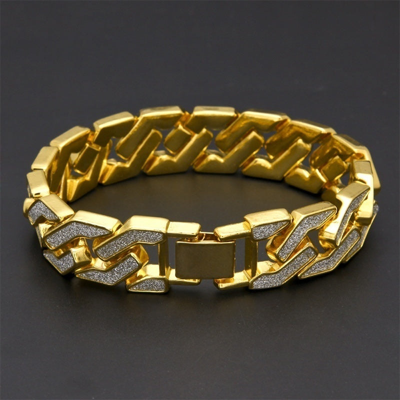 Rhinestone Cuban Bracelet