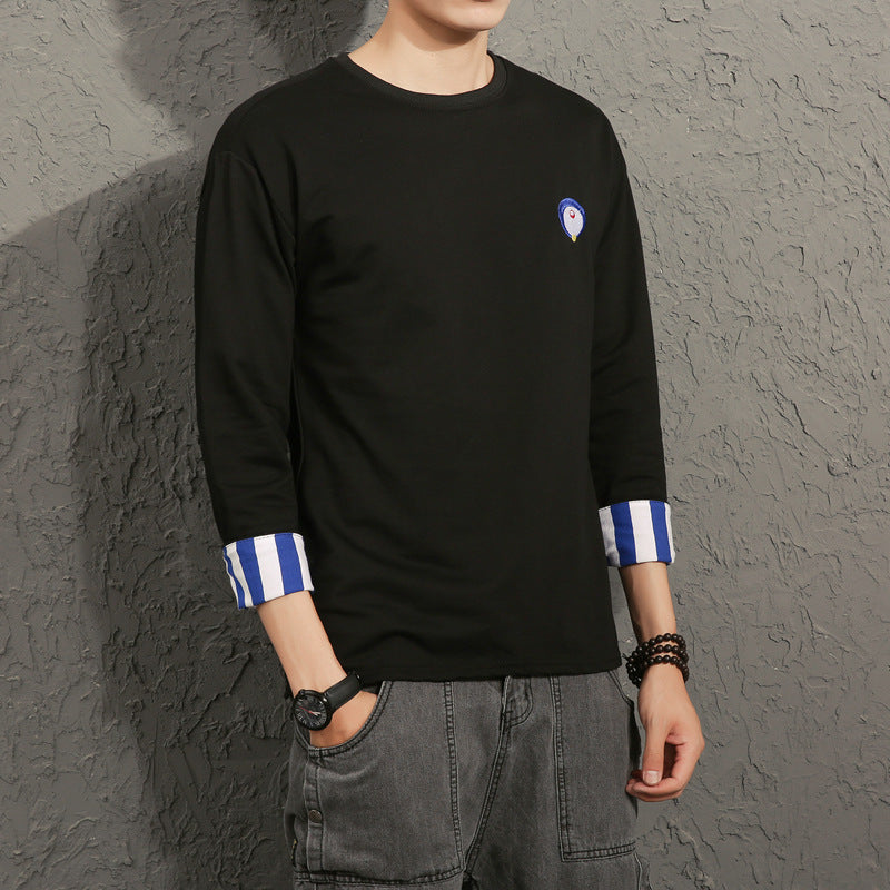 Quarter Sleeve Men's Loose T-Shirt