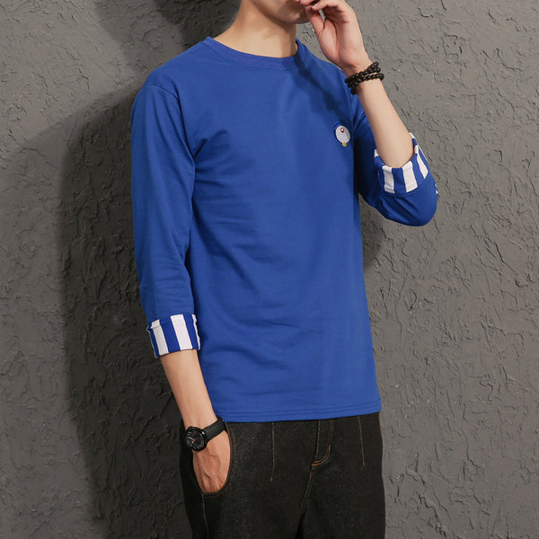 Quarter Sleeve Men's Loose T-Shirt