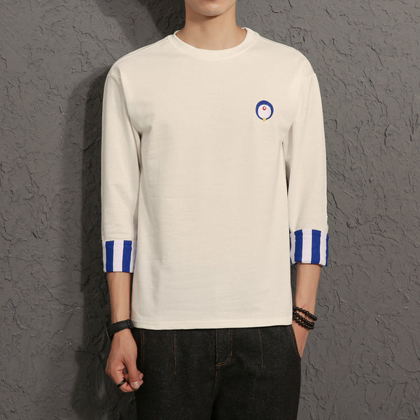 Quarter Sleeve Men's Loose T-Shirt