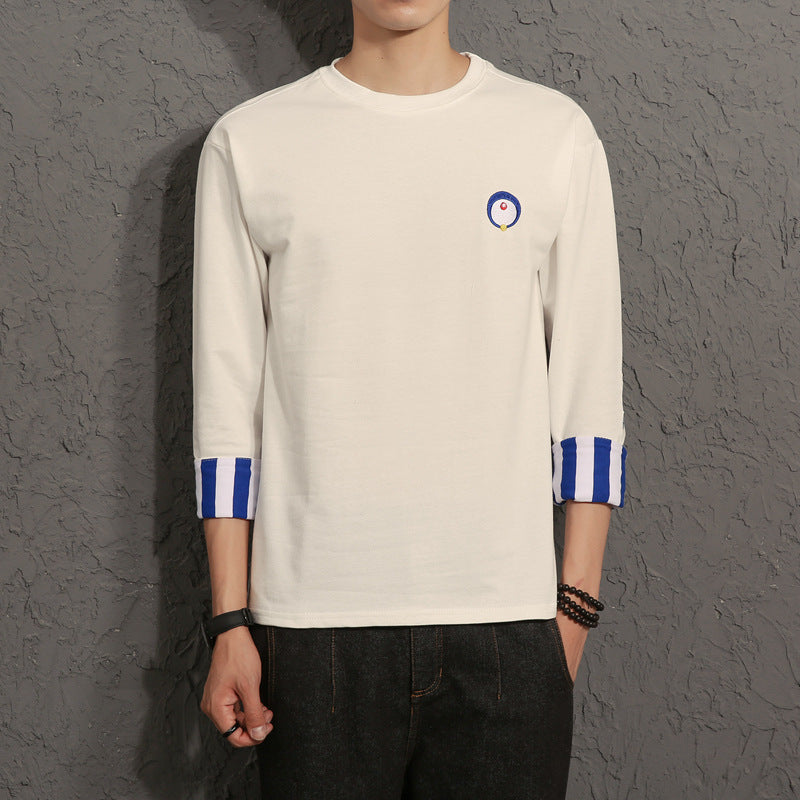 Quarter Sleeve Men's Loose T-Shirt