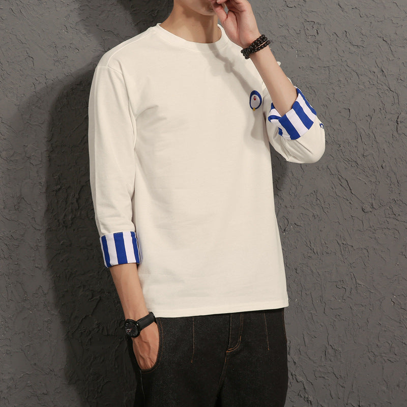 Quarter Sleeve Men's Loose T-Shirt