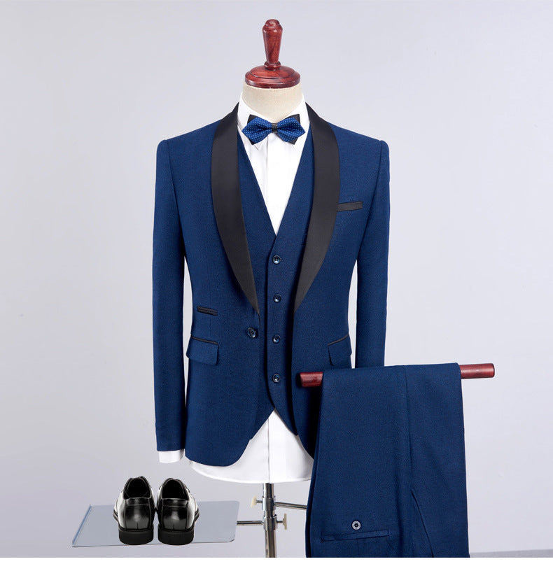 Slim Groom Wedding Reception Formal suit for men