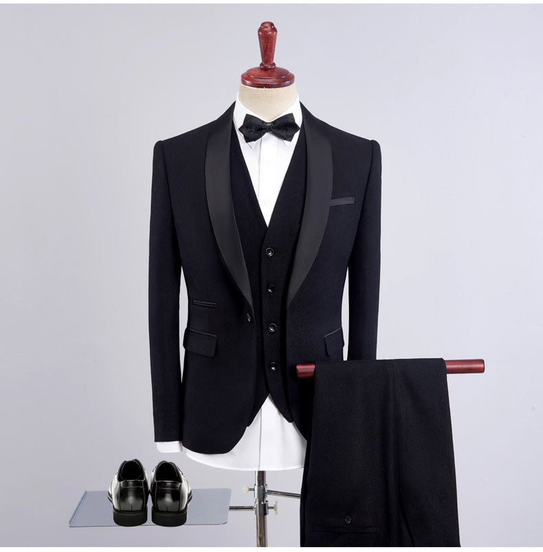 Slim Groom Wedding Reception Formal suit for men